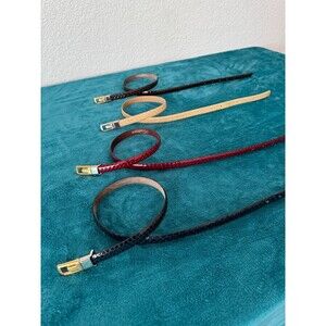 Lucienne France Rare Snake Skin Leather Belts - Size 28